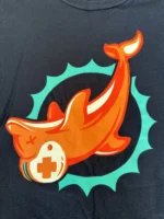 Pink Dolphin - Miami Dolphins (sample T)