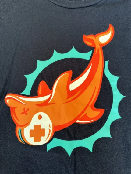 Pink Dolphin - Miami Dolphins (sample T)