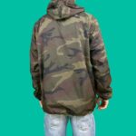 Pink Dolphin Men's Grizzly Camo Windbreaker Hoodie Jacket - Olive