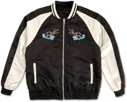 Souvenir Reversible Bomber Jacket Black