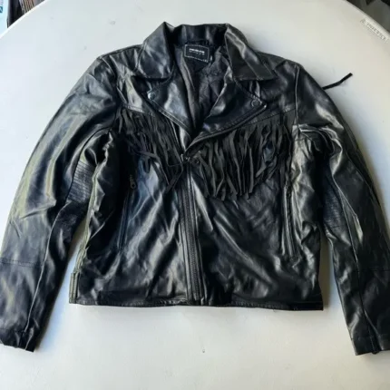NWT PINK DOLPHIN BLACK LEATHER JACKET SZ SMALL S