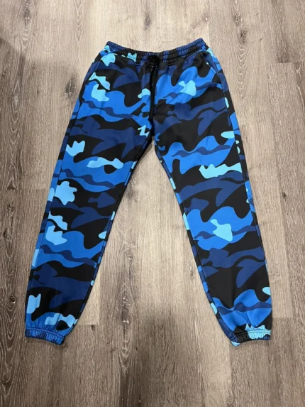 Pink Dolphin RARE GHOST Blue Camo Sweatpants