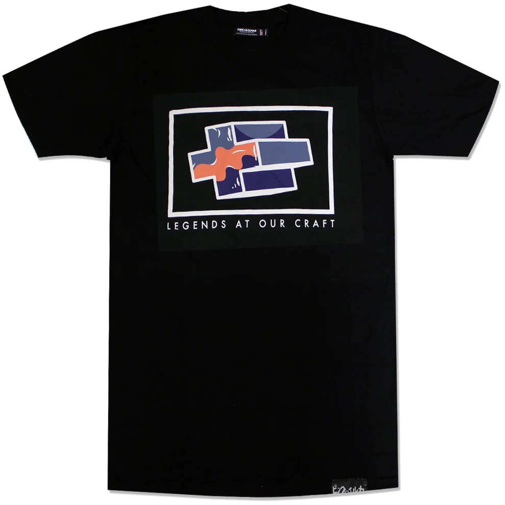 crosscontent Pink Dolphin Cross Content T-Shirt Black